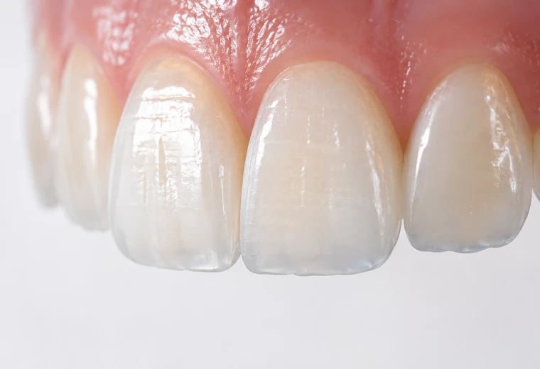 Rendu naturel d'une stratification de composite sur les dents